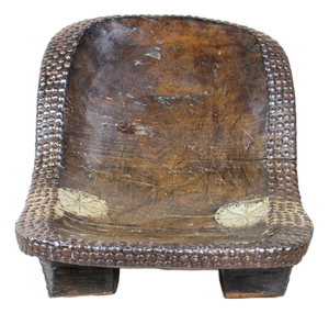 Vintage Wood Stool, Rwanda