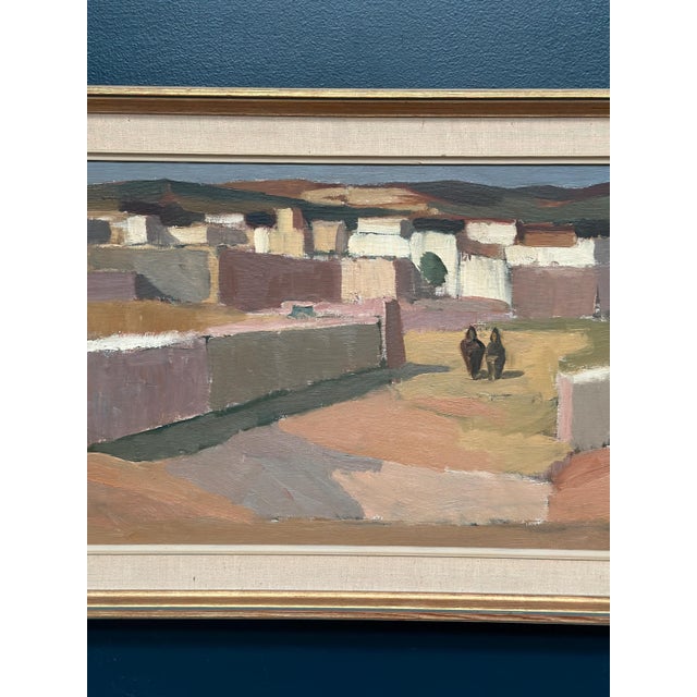 Rolf Norrman, Southern Village Landscape, 1950s, Oil Painting on Canvas, Framed For Sale - Image 4 of 18