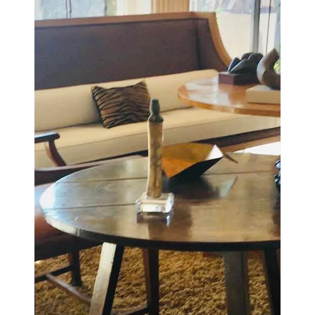 Indonesian tribal figure (scrimshaw) from the Batak people. Mounted on a lucite base. Makes for a nice addition to a...