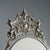 Table Mirror in Silver Metal For Sale - Image 3 of 12