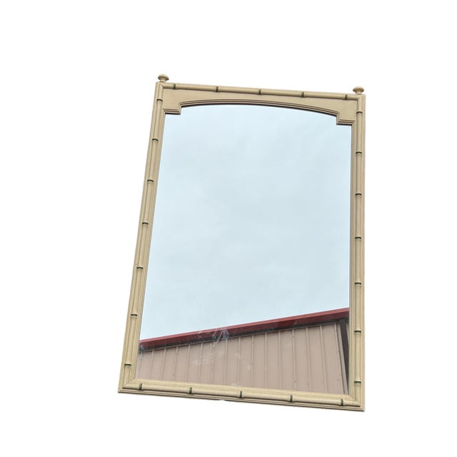 Late 20th Century Faux Bamboo Mirror Thomasville Allegro For Sale - Image 5 of 9