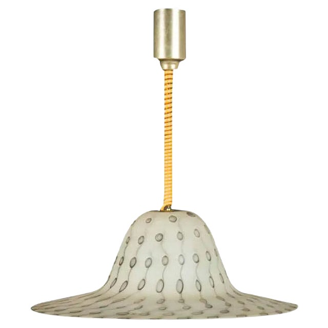 Mid-Century Textured Pendant by Aloys Ferdinand Gangkofner for Peill & Putzler For Sale