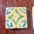 Vintage Polychrome Glazed Earthenware Tiles, Set of 6 For Sale - Image 9 of 12