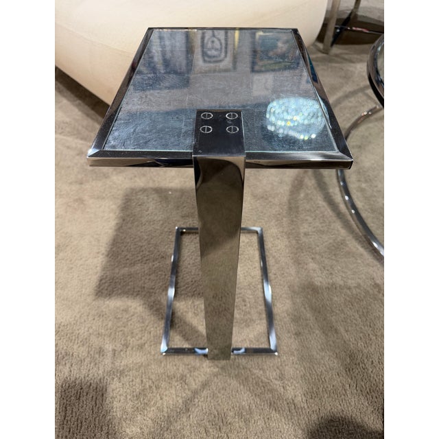 Restoration Hardware Restoration Hardware Franz Eglomise Side Table For Sale - Image 4 of 7