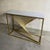 Sculptural Console Table in Gilt Metal with Carrara White Marble Top, 1990s For Sale - Image 3 of 9