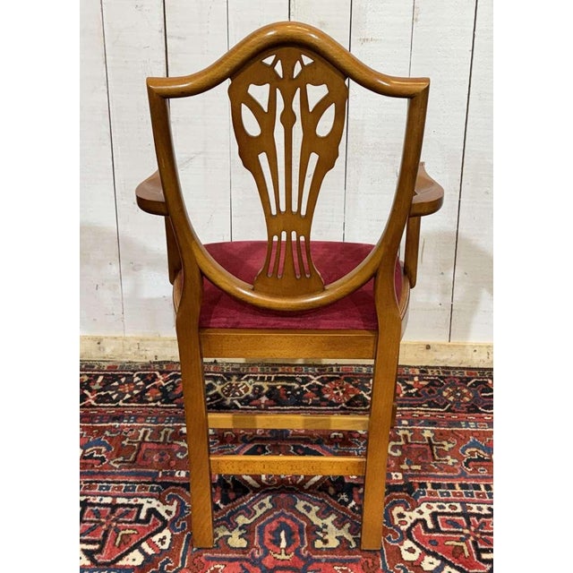 English Regency Beechwood Armchairs, 1970s, Set of 12 For Sale - Image 17 of 18
