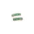 Art Deco Natural 2 Ct Emerald Open Face Diamond Chic Cocktail Ring Size 5.5 in 14k Gold For Sale - Image 3 of 14