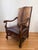 Leather and Deer Hide Baroque Style Armchair For Sale - Image 4 of 18