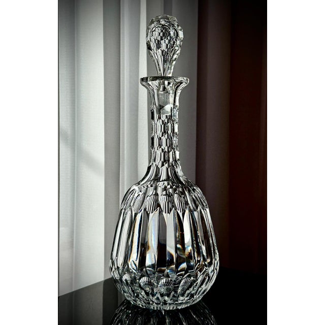 Edwardian Petal-Cut Crystal Sherry Decanter, England, 1905 For Sale - Image 9 of 18