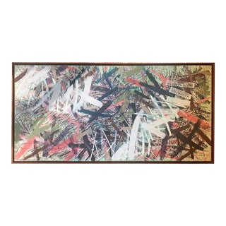 1980s Abstract Painting "Desde Una Montaña" by Artist William Stone For Sale