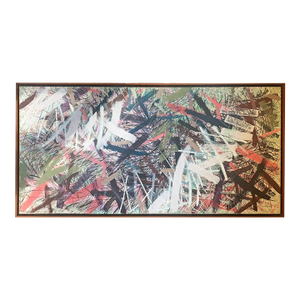 1980s Abstract Painting "Desde Una Montaña" by Artist William Stone