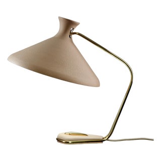 Mid-Century Table or Desk Lamp with Shrink Varnish Diabolo Design, 1950s For Sale