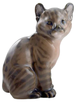 Model 4783 Young Puma Figurine from Royal Copenhagen, 1960s