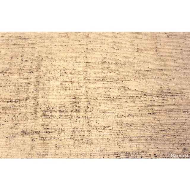 Nazmiyal Collection Large Ivory Modern Area Rug For Sale - Image 4 of 5