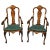 Antique Dutch Marquetry Walnut High Back Armchairs, Late 18th Century, Set of 2 For Sale - Image 13 of 13