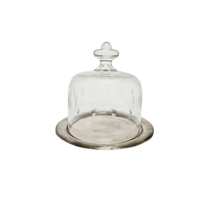 Art Nouveau Bowl with Crystal Cake Cover, Germany, 1920s, Set of 2 For Sale - Image 18 of 18