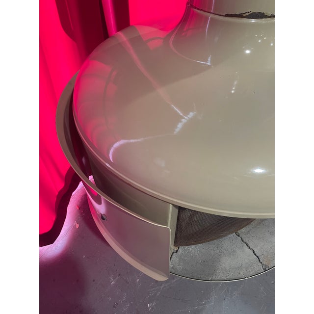 Mid Century Malm Fire Drum 2 Chimnea With Screen Chairish