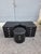 Metal Chest of Drawers with Black Leather Stool by Guido Faleschini for I4 Mariani, 1970, Set of 3 For Sale - Image 7 of 12