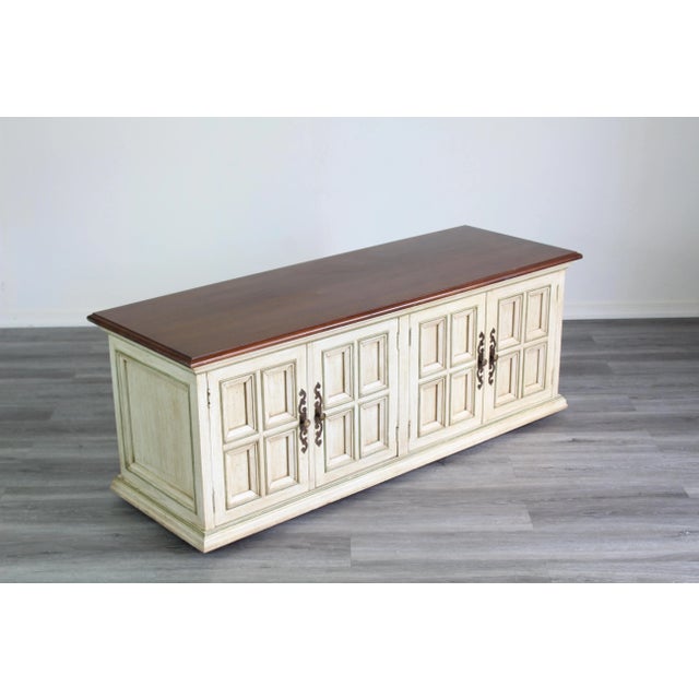 Mid Century Low Cabinet Bench For Sale In Miami - Image 6 of 8