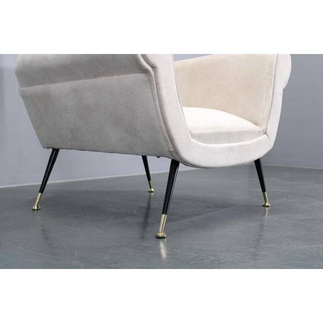 Brown 1950s Italian Armchair by Carl-Harry Stålhane For Sale - Image 8 of 12