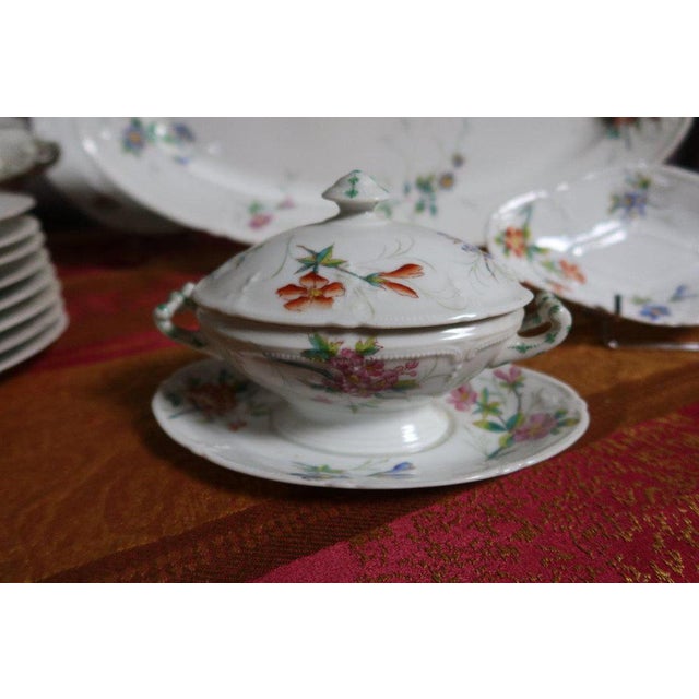 Porcelain Table Service from Maison Pouyat Limoges, Set of 57 For Sale - Image 12 of 13