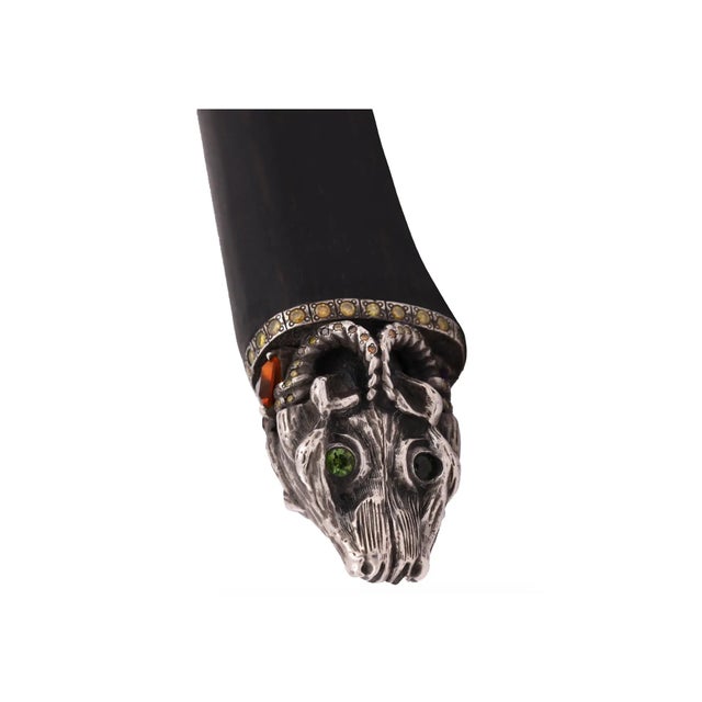 Wood Late 20th Century American Silver Diamond Ruby Letter Opener For Sale - Image 7 of 9