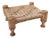 Wood and Rope Ottoman, 1960s For Sale