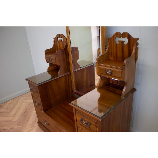 Antique British Edwardian Dressing Chest, 1900s For Sale - Image 6 of 10