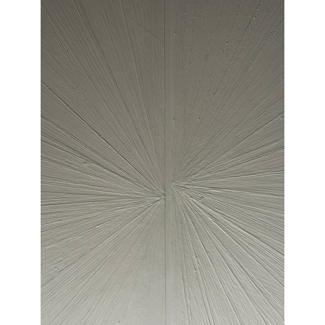 2010s Minimalist White Oil Painting on Board For Sale - Image 5 of 10