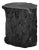 Black Natural Form Stump Organic Modern Side Table / Stool For Sale