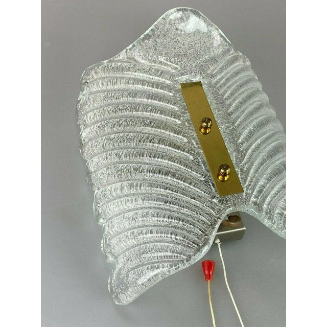 Space Age Design Glass Wall Lamp For Sale - Image 4 of 10