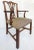 Brown Chippendale Style Mahogany Slat Back Armchair W/ Upholstered Seat Cushion For Sale - Image 8 of 12