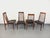 4 vintage Scandinavian style chairs from the 60s, attributed to the German designer Ernst Martin Dettinger for the...