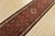 An authentic vintage tribal Hamedan runner hand-knotted with fine wool and natural dyes. This nomadic rug features a...