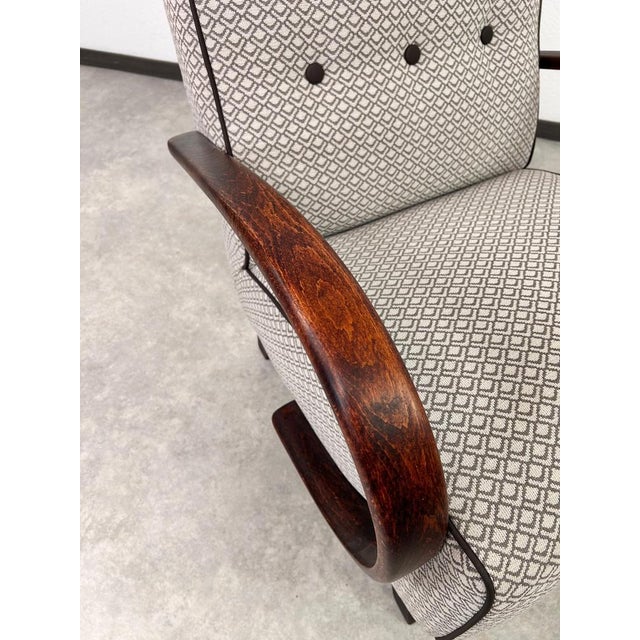 Art Deco Lounge Chair by Jindřich Halabala for Up Závody, 1940s For Sale - Image 3 of 10