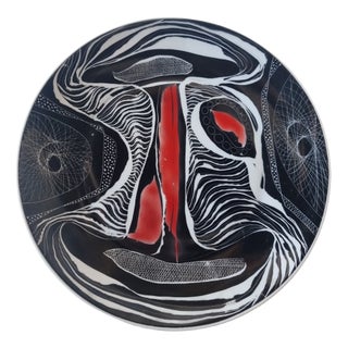 Decorative Plate by Hanna Modrzewska Nowosielska, 1960s For Sale