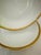 English Vintage Set of 3 Gold Trim Vignaud Limoges Soup Bowls For Sale - Image 3 of 6