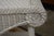 White Vintage White Wicker Square Side / End Table With Lower Shelf For Sale - Image 8 of 13