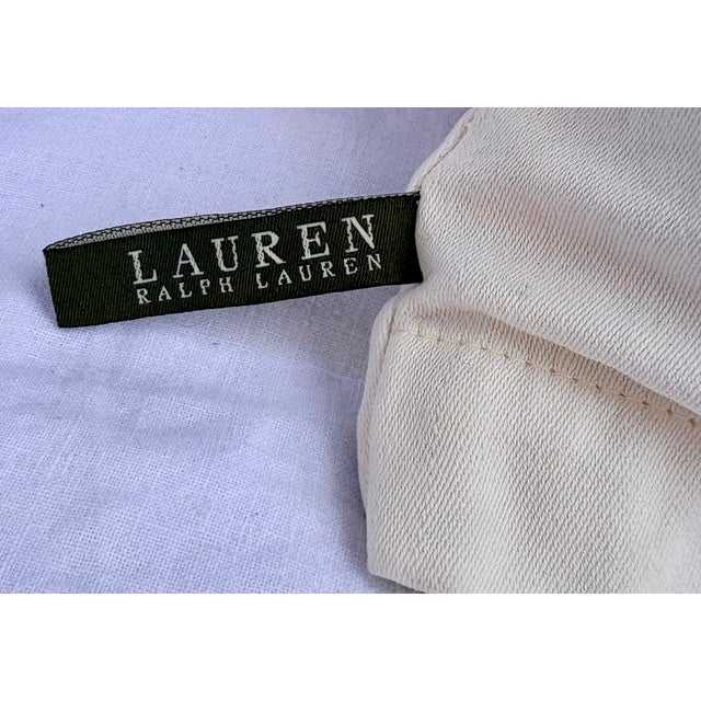 Late 20th Century Lauren Ralph Lauren Red Stripe Pillow Covers With Inserts- Set of Two For Sale - Image 5 of 9