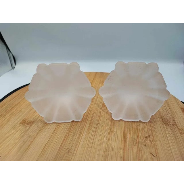 Glass Candlesticks from Zawiercie Glassworks, 1960s-1970s, Set of 2 For Sale - Image 4 of 5