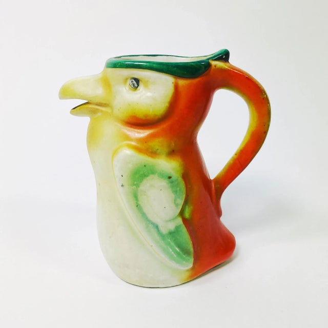 Art Deco Vintage 1930's Art Deco Parrot Creamer Made in Czechoslovakia For Sale - Image 3 of 7