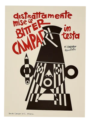 Vintage Poster by Fortunato Depero, 1980s