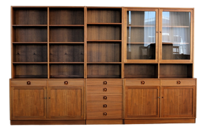 Vintage Display Bookcase in Teak, Sweden, 1960s