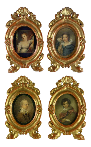 Antique Gilded Frames, Set of 4