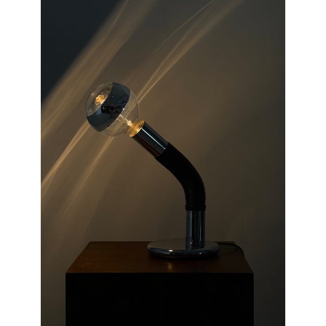 Elbow Table Lamp by Bellini for Targetti Sankey, 1970s For Sale - Image 4 of 9