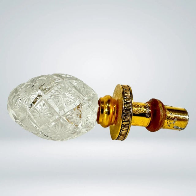 Glass Fabergé Crystal Egg Bottle Stopper For Sale - Image 7 of 8