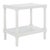 Wood Rafiki Rectangle Accent Table in Distressed White For Sale - Image 7 of 8