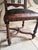 Gothic Set of 3 Antique French Henri I| Walnut Wood & Leather Dining Chairs, Ornate Lion Carvings, Loire Valley, 1880 For Sale - Image 3 of 8