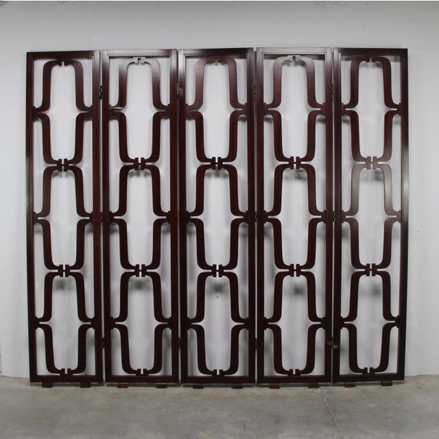 Wood Room Divider, 1970s For Sale - Image 7 of 7