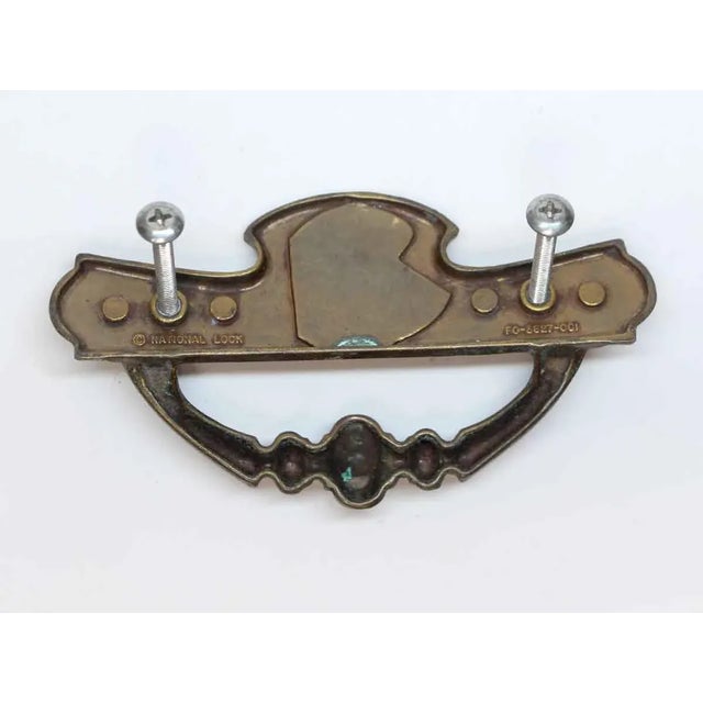 Late 20th Century National Lock Brass Eagle Bridge Drawer Pull For Sale - Image 5 of 8
